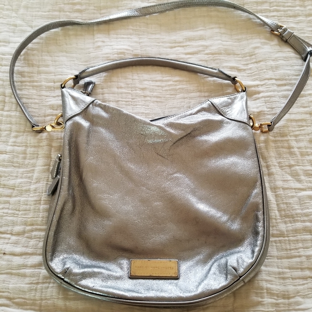 Marc Jacobs Silver Hobo Bag